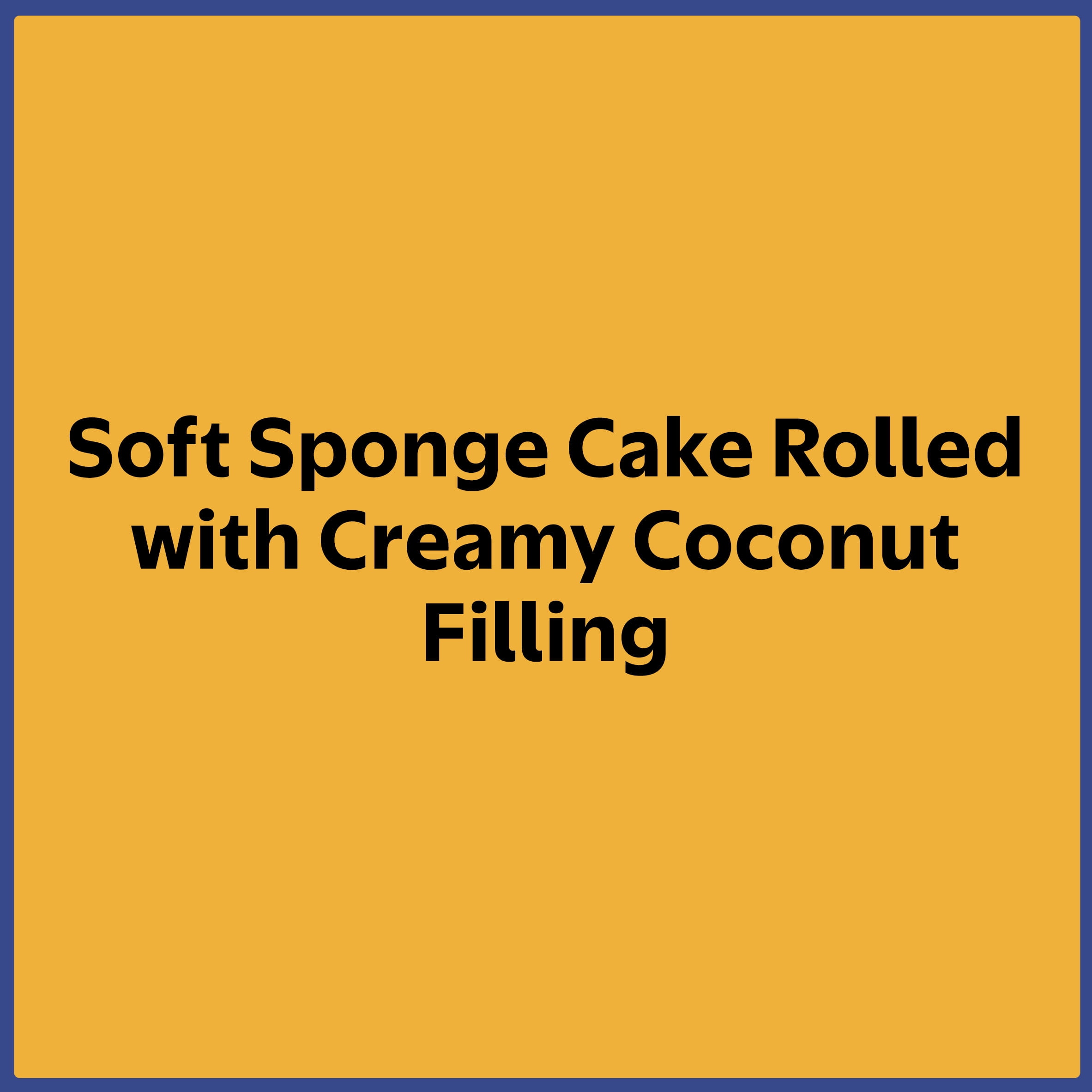 Ricomini, Brazo Gitano, Cake Roll, Coconut Flavor, 15 oz, 1 Count, Shelf Stable, Unsliced