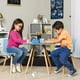 thumbnail image 2 of Sillas Infantiles para Niños con Asiento Ergonomico de Plastico y Estructura de Madera Diseño Tipo Eames - Sillas Preescolar Estilo Moderno con Soporte de Acero Set 2 Piezas, 2 of 5