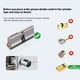 thumbnail image 4 of Contraseña Tarjeta Deslizante Cerradura Inteligente APLICACIÓN Desbloqueo Bluetooth Cilindro de Cerradura de Reemplazo de Huella Dactilar Antirrobo,A, 4 of 5