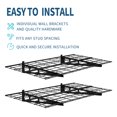 thumbnail image 3 of GloryStar 48x12/48x24/72x24 Inch Wall-Mount Iron Garage Shelf, 150 lbs Capacity, Quick-Install Storage Rack with Level, 3 of 8