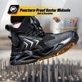 thumbnail image 3 of Steel Toe Shoes for Men Comfortable Work Safety Shoes Lightweight Steel Toe Sneakers for Men Puncture Proof Indestructible Mens Work Shoes Sneakers, 3 of 13