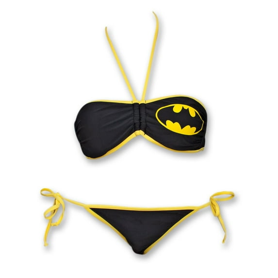 Batman bikibatband-x-XLarge -12-14 Batman Bandeau Bikini Women Swimsuit - Extra Large 12-14
