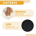 thumbnail image 5 of Unique Bargains 31x21x5cm 12.20"x8.27"x1.97" Universal Car Armrest Box Pad Armrest Booster Pads Faux Leather Black, 5 of 6