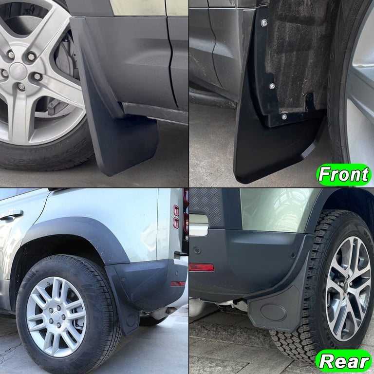 Car Fenders For Land Rover Defender 90/110/130 2020-2024 - 4PC Black ABS Mud Flaps Splash Guards