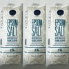 3 Packs Epsom Salt Saline Laxative Soaking Aids 6 LB Total