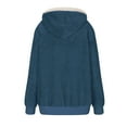 thumbnail image 6 of Patlollav Womens Fashion Zipper Long Sleeve Hooded Coats, 6 of 7