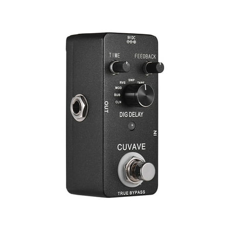 Digital Delay Guitar Effect Pedal with 9 Delay Effects True Bypass Full Metal (Best Digital Delay Pedal)