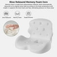 thumbnail image 4 of Memory Foam Lumbar Support Wedge Pillow Bed Sleep Cushion Lower Back Pain Relief, 4 of 9