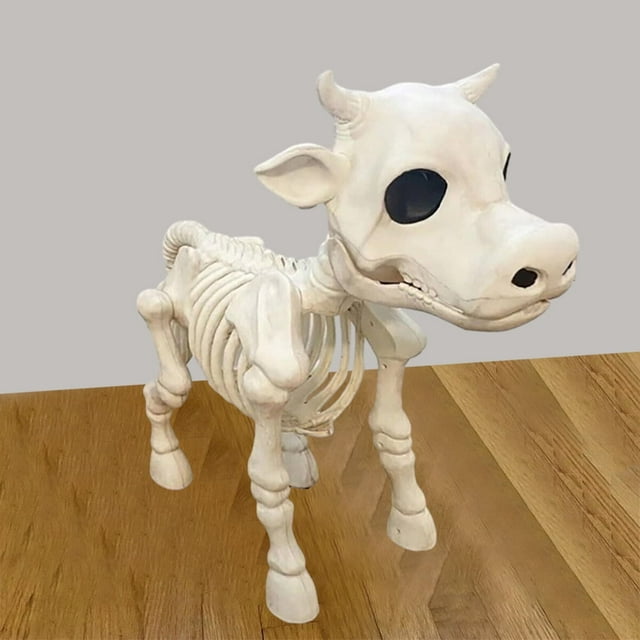Nouvelle Remise Rouge Squelette de Vache Décoration d'Halloween Fourniture de Tracteur Édition Limitée