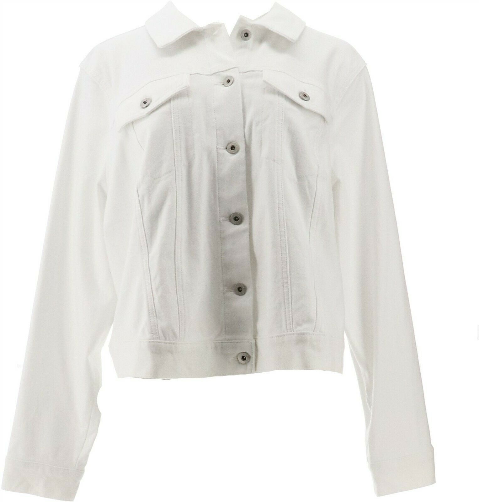 jessica simpson white denim jacket