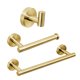 thumbnail image 1 of Juego de accesorios para baño de 3 piezas, barra de toalla de mano montada en la pared, soporte para papel higiénico, ganchos para toallas, color dorado sidaley TO1040-03B, 1 of 6