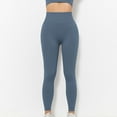 thumbnail image 4 of Frostluinai Womens Seamless Workout Leggings High Waisted Stretchy Yoga Leggings Basic Solid Color Sport Leggings Comzy Running Leggings, 4 of 7