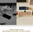 thumbnail image 3 of Cable Management Box, WiFi Router Storage Box, Desk Cord Organizer Box Hide Power Strip for Computer, Router, USB Hub and Under Desk Power Strip, 3 of 7
