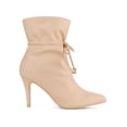 thumbnail image 3 of BLISSFUL STEP Women's Pointed Toe Drawstring Pull on Stiletto Heel Ankle Boots, 3 of 8