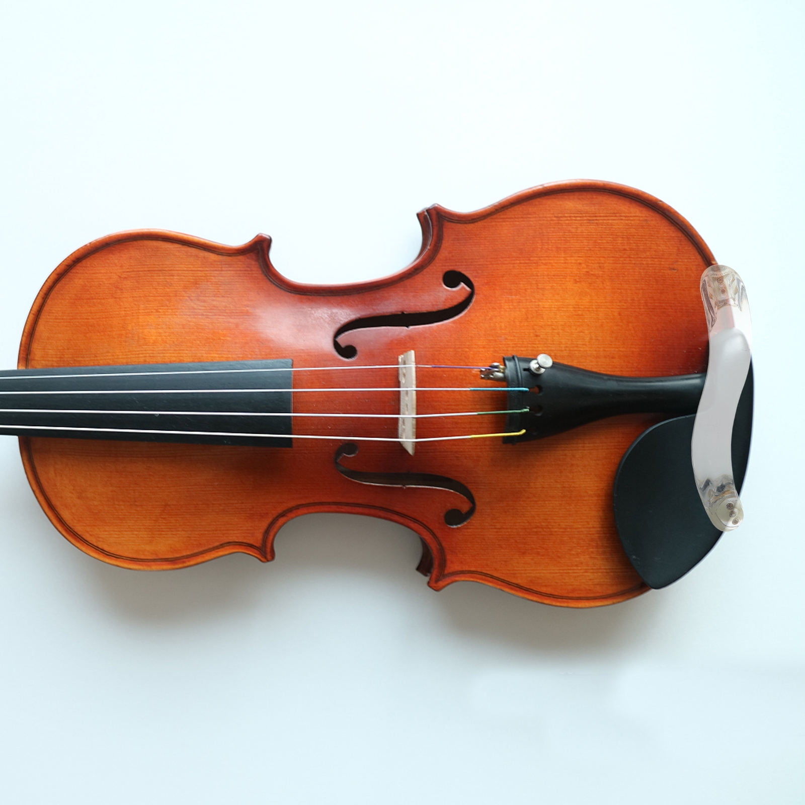 OUNONA Durable Transparent Acrylic Violin Shoulder Rest for Enhanced Comfort and Support during Performance, Fits 4/4 and 3/4 Violins