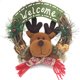 thumbnail image 1 of Trompeta Corona de Navidad de madera Papá Noel Vid Círculo Adorno de Navidad Muñeco de nieve Elk Muñeca Corona Colgador de puerta WD.WDQZL Hogar, 1 of 3