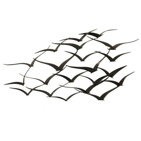 Urban Designs Handcrafted Flock of Birds Metal Wall Art