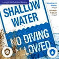 thumbnail image 5 of Shallow Water No Diving Allowed Sign, Pool Sign,, 5 of 8
