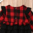thumbnail image 2 of Qiylii Baby Girl Plaid Jumpsuits Long Sleeve O-Neck Cotton Christmas Romper, 2 of 6