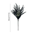 thumbnail image 3 of Artificial Pine Branch Halloween Decor, 18" Black Gothic Floral Pick for Haunted House Centerpiece, Eerie Wreath Spider Web Display(F), 3 of 6