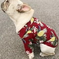 thumbnail image 6 of Clearance!Dog Cat Shirts Cotton Summer Beach Clothes Vest Pet Clothing Floral T Shirt Hawaiian Chihuahua for Small Large Dog Frech Fulldog Blue M, 6 of 6