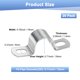 thumbnail image 3 of Uxcell 20-Pack Abrazaderas de Conducto, 11/16" Abrazadera de Tubería Rígida de Acero Inoxidable 304 M18 Soporte de Tubería para Fontanería, 3 of 7