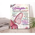 thumbnail image 5 of HFDF Butterfly Wall Art for Daughter Hangable Canvas Poem Prts Wall Art for Daughter Bedroom Wall Decor,Sentimental Gifts for Daughters from Mom 8x10inch Framed, 5 of 5