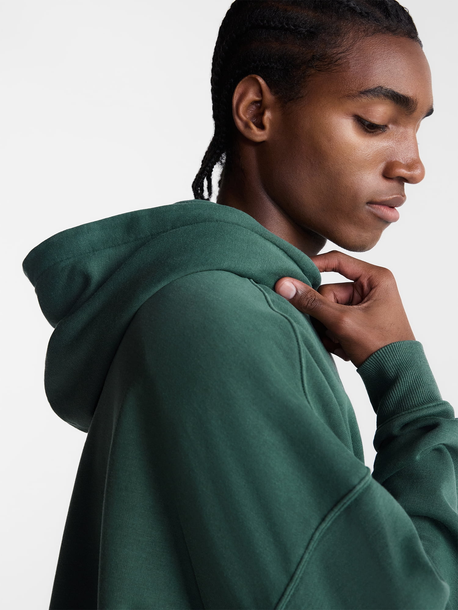 No Boundaries Oversized Hoodie with Long Sleeves, Men's XS-4XLT