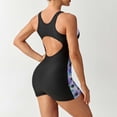 thumbnail image 7 of Levmjia Women's One Piece Swimsuit Sleeveless Printed Tummy Control Ruffle With Adjustable Straps For Beach Vacation Pool Party Sports Swimming, 7 of 7