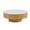 Oak, variant on Hassch 35.4" Round Coffee Table with Sintered Stone Top, Modern Center Table for Living Room, Oak