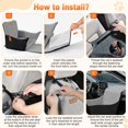 thumbnail image 3 of Tivray Elevated Dog Car Seat, Dog Booster Car Seats for Small & Medium Breeds Up to 35lbs, Fully Detachable and Washable, Memory Foam Pet Carseat wit, 3 of 8