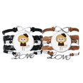 thumbnail image 1 of Career Artist Color Pen Paper View UU Bracelet Hand Strap Leather Rope Wristband Double Set, 1 of 2