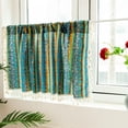 thumbnail image 4 of Farmhouse Valance Curtain for Kitchen Windows,Boho Tribal Valances with Tassel Decorative Short Window Curtains for Bathroom,Living Room,Bedroom,52 x 17.7 Inch, 4 of 9