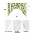 thumbnail image 6 of Spring Lemon Kitchen Swag Valances for Windows, Botanical Plants Sage Green Stripes Swag Valances Curtains for Living Room, Rod Pocket Window Treatments for Bathroom, Bedroom, Cafe, 56"x36", 6 of 6
