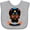 AC-Heather Grey, variant on Inktastic Day Of The Dead Skull BLK Boys or Girls Baby Bib