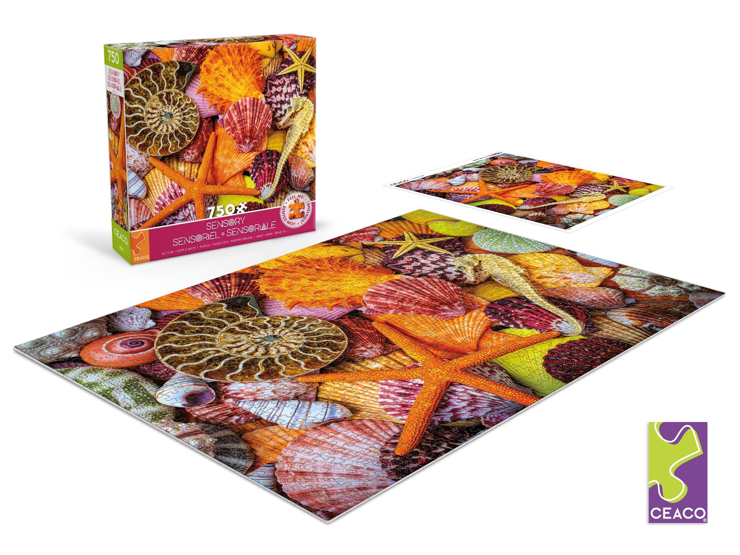 Ceaco Starfish and Shells Sensory (Garry Gay) 750 Piece Interlocking Jigsaw Puzzle