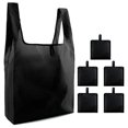 thumbnail image 1 of Sac d'Épicerie Réutilisable Imperméable: 5 Pcs Sac de Courses Lavable Pliable, 1 of 10