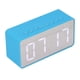 thumbnail image 2 of Despertador Azul HD Espejo 2 en 1 Reloj despertador digital LED inteligente Altavoz Bluetooth Radio FM inalámbrica, 2 of 8