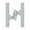 Brushed Chrome, variant on Deltana 6'' H x 5'' W Surface mount Single Door Hinge