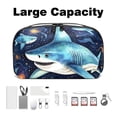 thumbnail image 3 of Shark Travel Organizer Waterproof Oxford Cloth Storage Pouch for Small Electronics, Hard Drive, and Cable Bag, 3 of 6