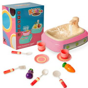 1 Set Kitchen Role-playing Toy Children Play House Light Music Meal Kitchen Toy Kit