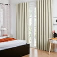 thumbnail image 6 of ZOPZO Blackout Curtains 2 Panels Thermal Insulated, Light Beige, 70W x 84L Inch, Back Tab Drapes for Bedroom and Living Room, 6 of 7