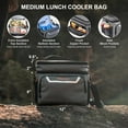 thumbnail image 6 of EVERFUN Insulated Cooler Bag Small Lunch Box 24 Can Beach Lunchbag Leakproof Lunchbox for Work Gray, 6 of 9