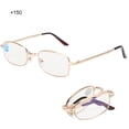 thumbnail image 1 of Gafas con bloqueo de luz azul, gafas plegables para presbicia, gafas de lectura azules, diseño de última generación, 1 of 14