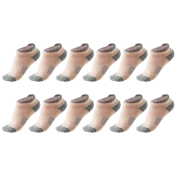 Qarigey 6a Dúo de calcetines deportivos transpirables para hombre - Magníficos colores frescos y calcetines deportivos antideslizantes para Medias albaricoque,L L