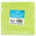 thumbnail image 2 of Paper Luncheon Napkins, 6.5 in, Neon Green, 20ct, 2 of 2