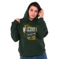 thumbnail image 3 of Wisconsin America Dairyland Map Shape Hoodie Sweatshirt Women Men Brisco Brands 5X, 3 of 6