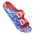 thumbnail image 4 of Unisex Marbled Huntington Buckle Slides Size: XLG, Color: USA, 4 of 9
