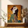 thumbnail image 6 of Klimt Kiss Mosaic Canvas Print Wall Art Home Decor for Living Room Bedroom Hotel Office Restaurant, 6 of 8
