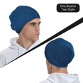 thumbnail image 5 of KLL Deep Blue Glitter Winter Fall Beanie Knit Hats for Men & Women - Warm & Soft Stylish Toboggan Caps for Cold Weather, 5 of 6
